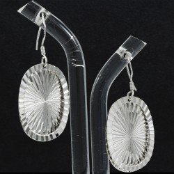 Fashionable Silver plain Earring
