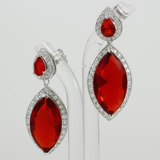 Ruby Dangle Earring