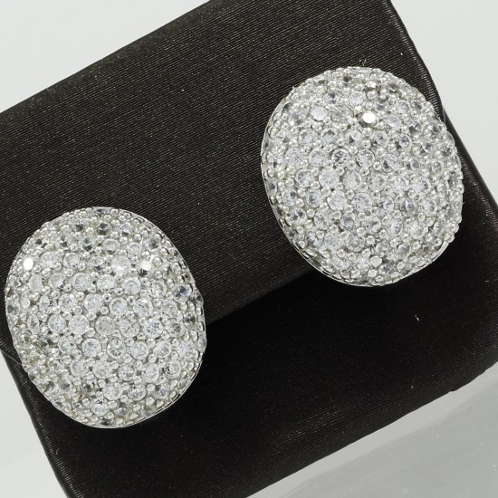 Fashionable Stud Pave Earring