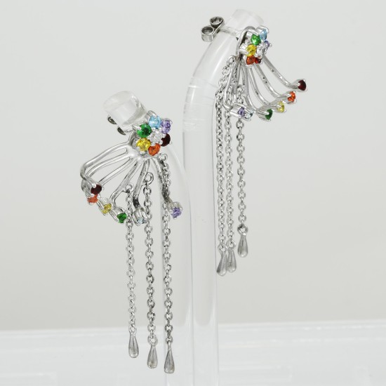 Fashionable Silver Earring