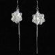 Fashionable Silver Dangle Long Earring