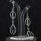 Fashionable Silver  Dangle plain Earring