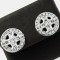 Fashionable Silver Round Stud Earring
