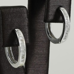 Fashionable Silver Hoop Earring