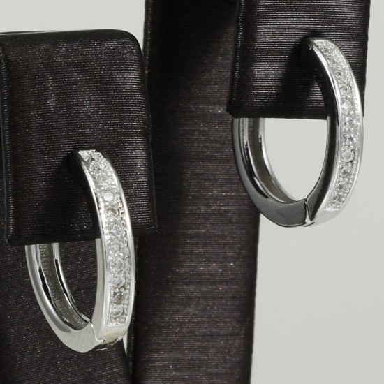 Fashionable Silver Hoop Earring