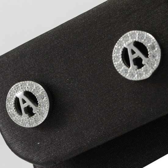 A Letter Stud earring