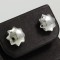 Plain Silver Sun Stud Earring