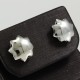 Plain Silver Sun Stud Earring
