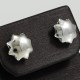 Plain Silver Sun Stud Earring