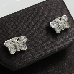 Butterfly Stud Silver Earring
