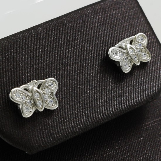 Butterfly Stud Silver Earring