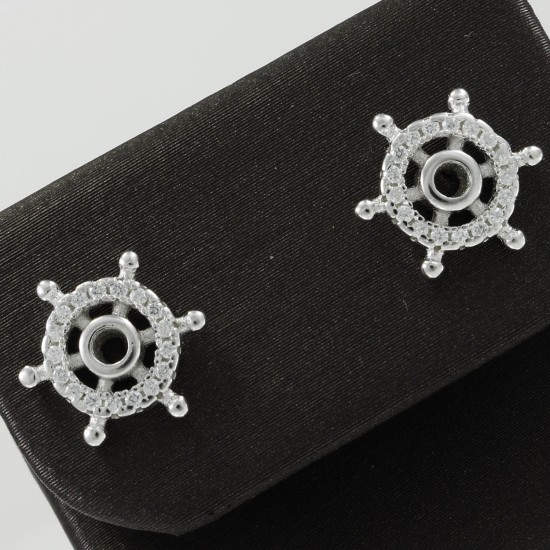 Ship Steering Stud earring