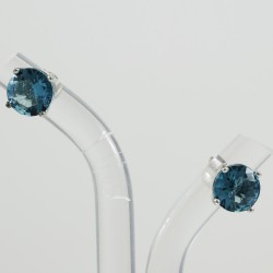 Blue Topaz Stud Earring