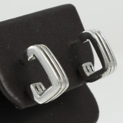 Plain Silver Stud Earring