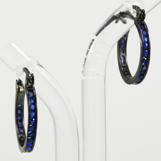 Black Hoop Earring