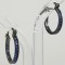 Black Hoop Earring