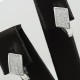 Fashionable Silver Pave Earring