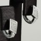Fashionable Silver Pave Earring