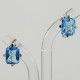 Blue Topaz Hoop Earring
