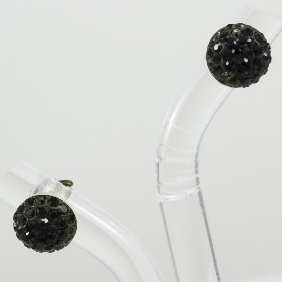 Black Multi CZ Stud