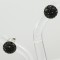 Black Multi CZ Stud