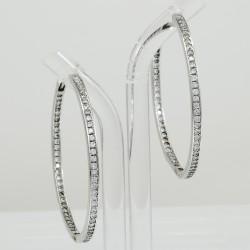 Fashionable Hoop Silver Earring