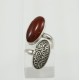 Arabic vintage Oxidized style ring with Agate stone