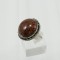 Vintage style ring with lap created gold stone