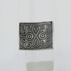 Oxidized Arabic Style Ring