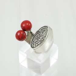 Red Sea Coral in Arabic Style Ring