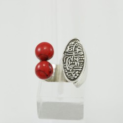 Red Sea Coral in Arabic Style Ring