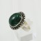 Malachite Stone In Silver Ring