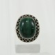 Malachite Stone In Silver Ring