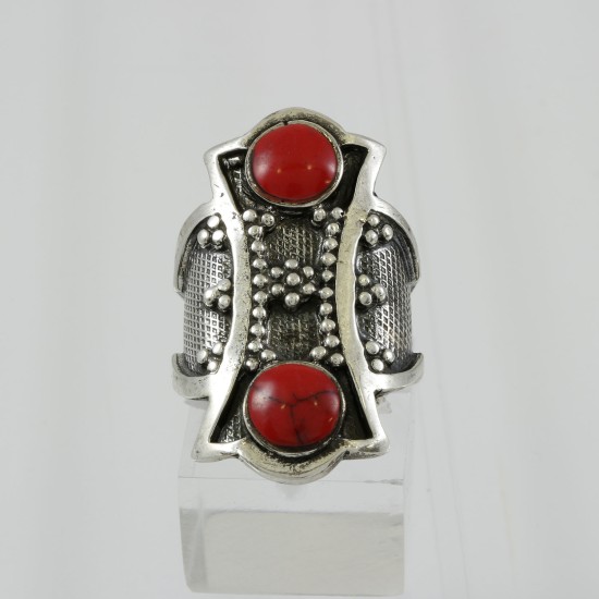 Red Sea Coral in Arabic Style Ring