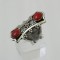 Red Sea Coral in Arabic Style Ring