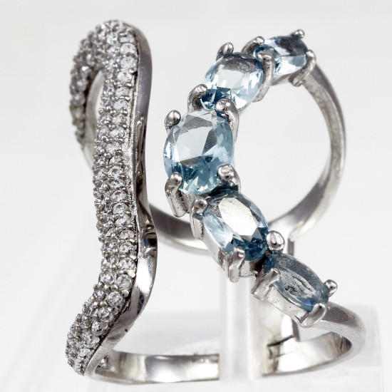 Fashionable aquamarine  Ring