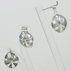 White Sapphire Half Set