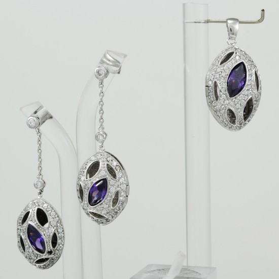 Amethyst Locket Set
