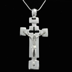 Silver Cross With The christ