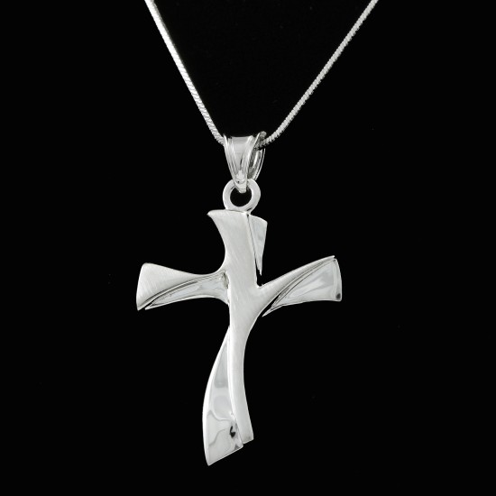 Silver Plain Cross 
