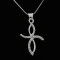 Cross With White Sapphire Stones