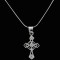 Cross With White Sapphire Stones