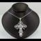 Cross With White Sapphire Stones