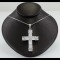 Cross With White Sapphire Stones