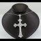 Cross With White Sapphire Stones