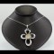 Cross With Smoke Topaz Stone