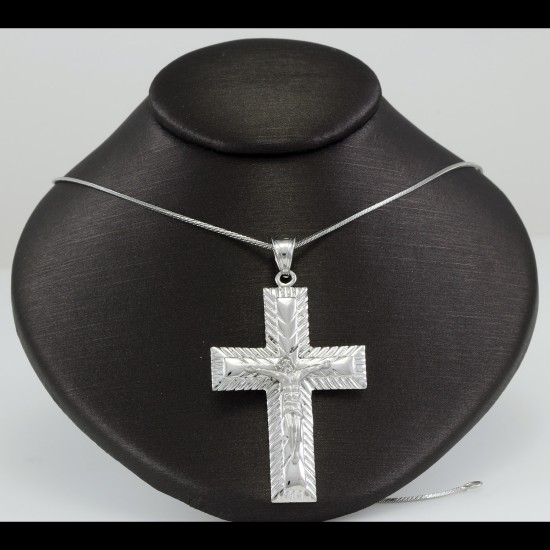 Silver Cross With The christ