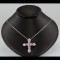 Cross With Rose Quartz Stones