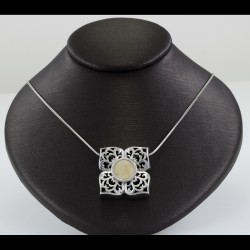 Mother Of Pearl Filigree  Pendant