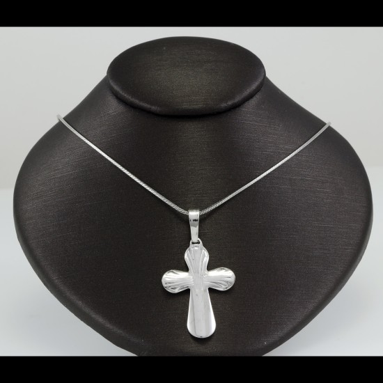 Silver Plain Cross 